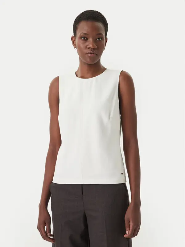 Calvin Klein Calvin Klein Top LV044F108G Écru Regular Fit