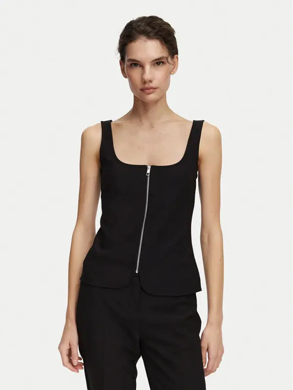 Calvin Klein Calvin Klein Top LV044G235G Crna Regular Fit