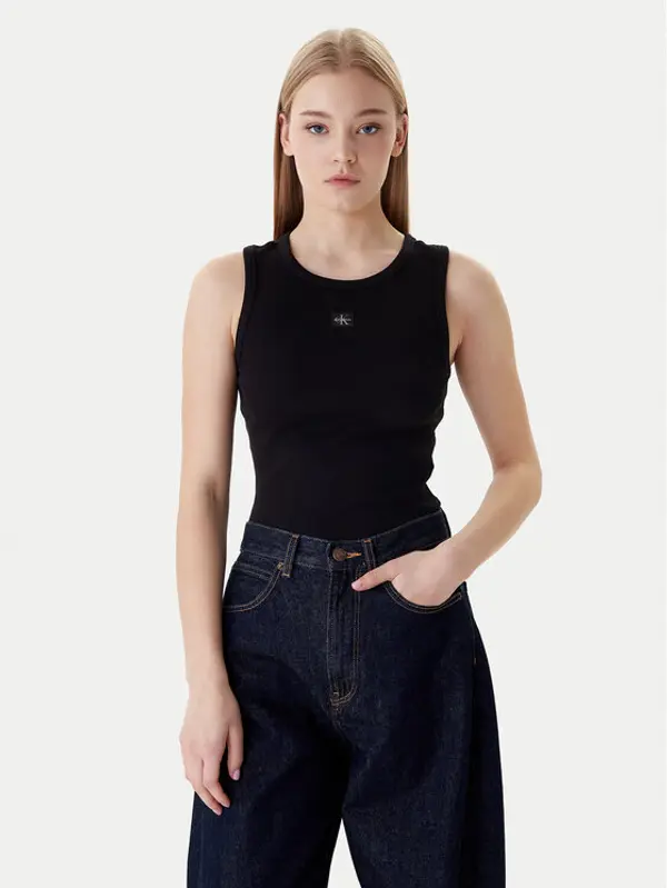 Calvin Klein Calvin Klein Top LV047C201G Crna Slim Fit