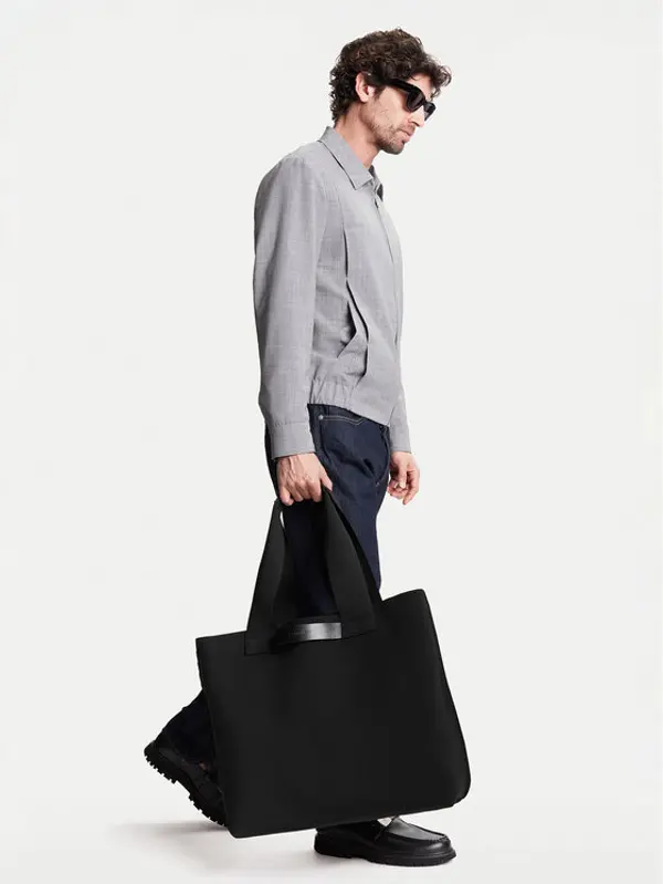 Calvin Klein Calvin Klein Torba Ck Ease E/W Tote Knit K50K512892 Crna