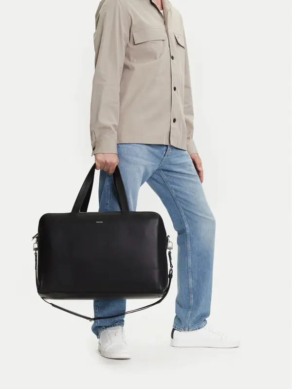 Calvin Klein Calvin Klein Torba Ck Premium Leather Weekender K50K512931 Crna