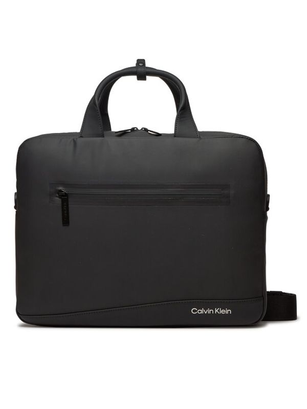 Calvin Klein Calvin Klein Torba za laptop Rubberized Conv Laptop Bag K50K511712 Crna