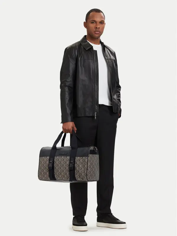 Calvin Klein Calvin Klein Torba za vikend Mixed Emblem Aop LV04D3379G Bež