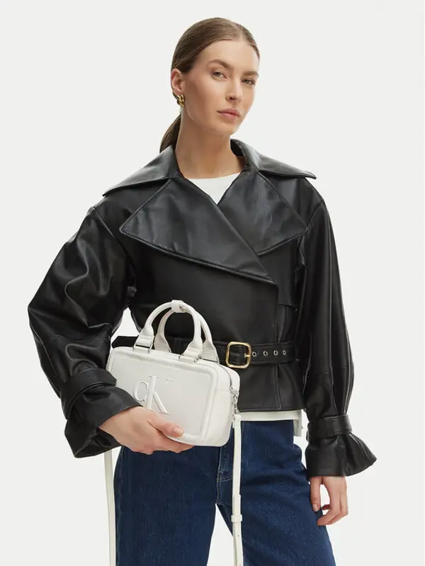 Calvin Klein Calvin Klein Torbica Bold Ck Bauletto Crossbody LV04F3411G Bijela