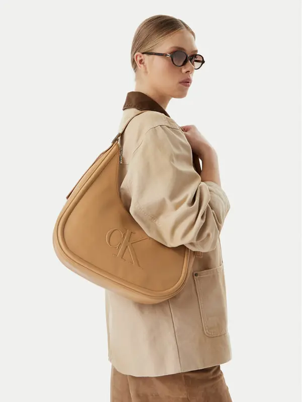 Calvin Klein Calvin Klein Torbica Bold Ck Crescent LV04F3427G Bež