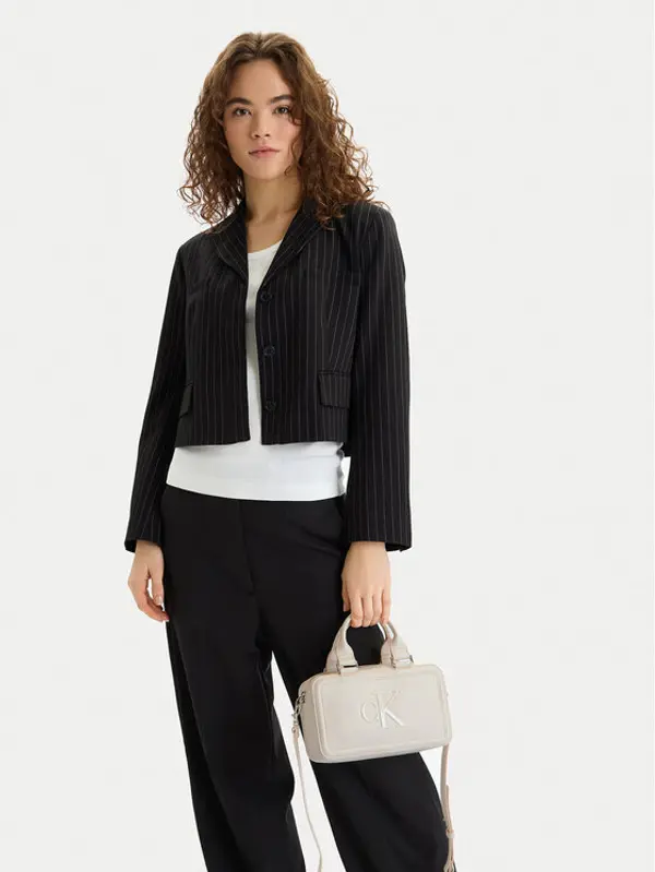 Calvin Klein Calvin Klein Torbica Bold Ck Elongated Mini Tote LV04F3411G Bijela