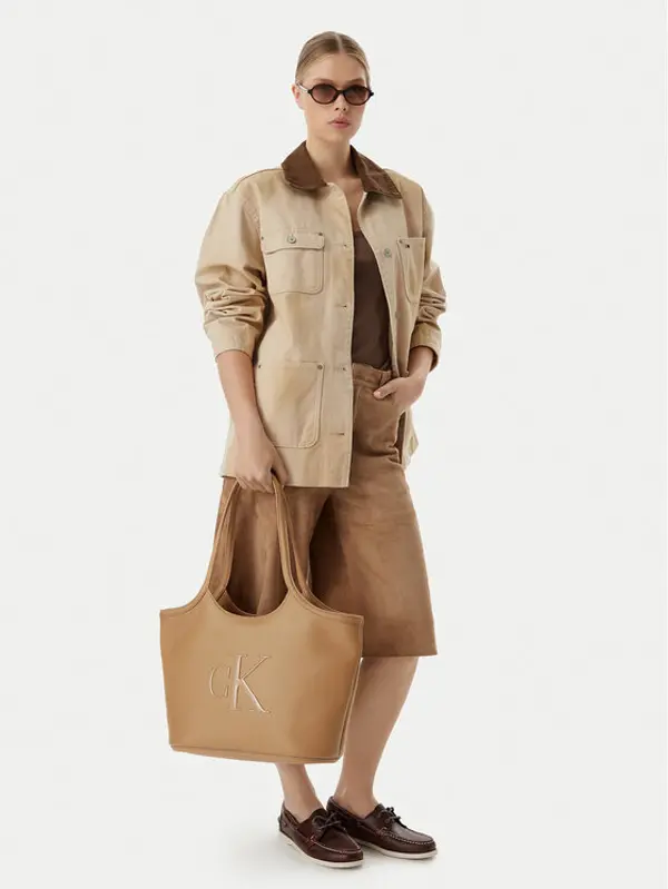 Calvin Klein Calvin Klein Torbica Bold Ck LV04F3562G Bež