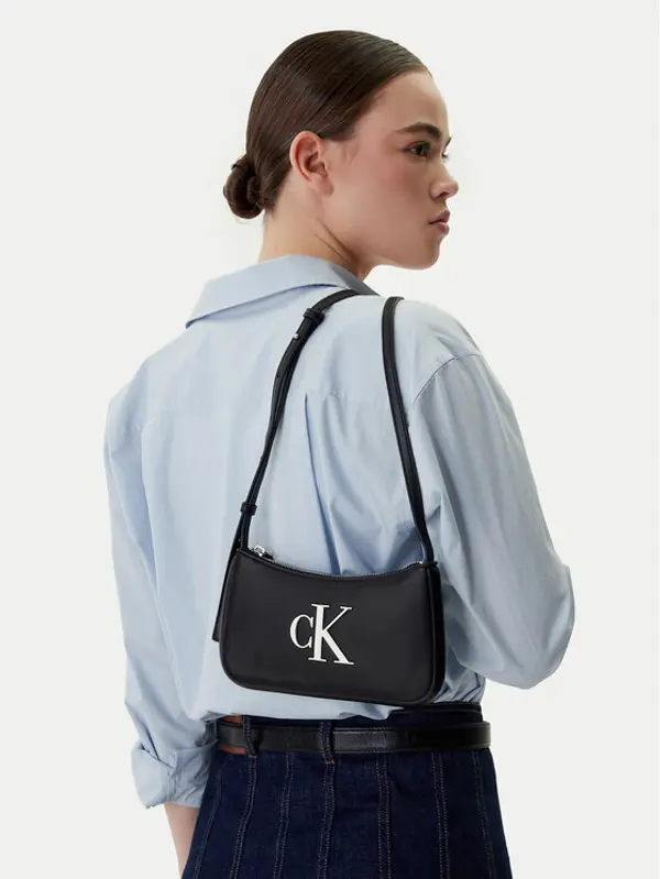 Calvin Klein Calvin Klein Torbica Bold Ck Mini Bag LV04F1125G Crna