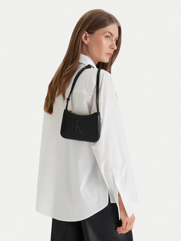 Calvin Klein Calvin Klein Torbica Bold Ck Mini Bag LV04F1125G Crna