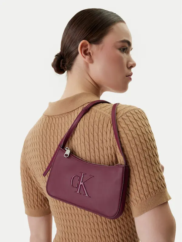 Calvin Klein Calvin Klein Torbica Bold Ck Mini Bag LV04F1125G Tamnocrvena