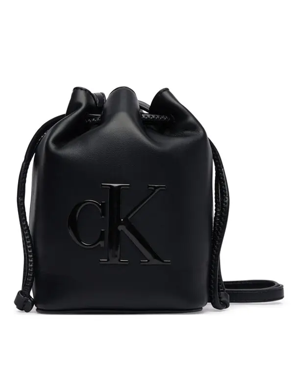 Calvin Klein Calvin Klein Torbica Bold Ck Mini Bucket Crossbody LV04F3870G Crna