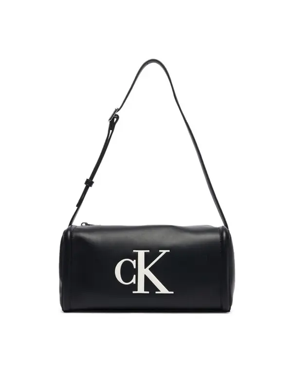 Calvin Klein Calvin Klein Torbica Bold Ck Slouchy Shoulder Bag LV04F3894G Crna