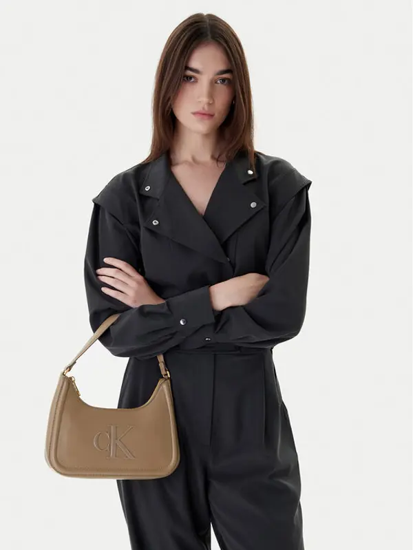 Calvin Klein Calvin Klein Torbica Bold Ck Small Shoulder Bag LV04F3230G Bež