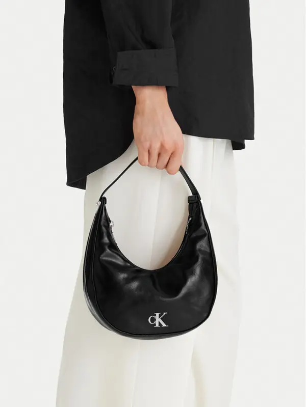 Calvin Klein Calvin Klein Torbica Buckle Small Bag LV04F3513G Crna