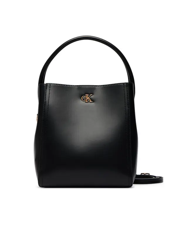 Calvin Klein Calvin Klein Torbica Ck Bucket With Strap LV04F3174G Crna
