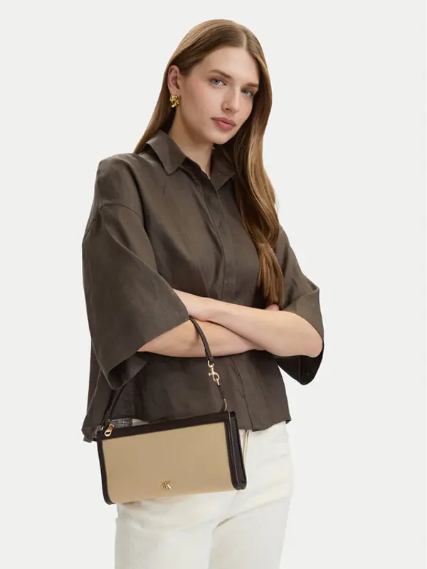 Calvin Klein Calvin Klein Torbica Ck Canvas Convertible Pouch LV04F1126G Bež