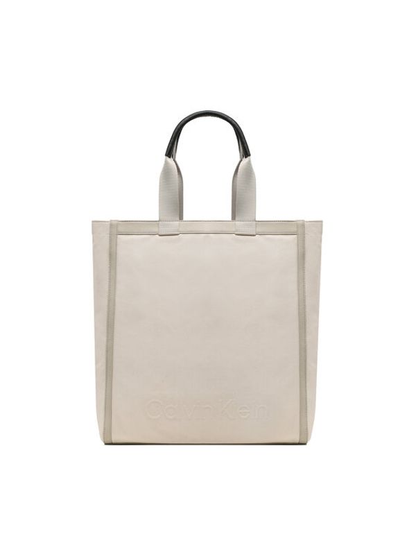 Calvin Klein Calvin Klein Torbica Ck Connect Tote Refibra K40K401000 Écru