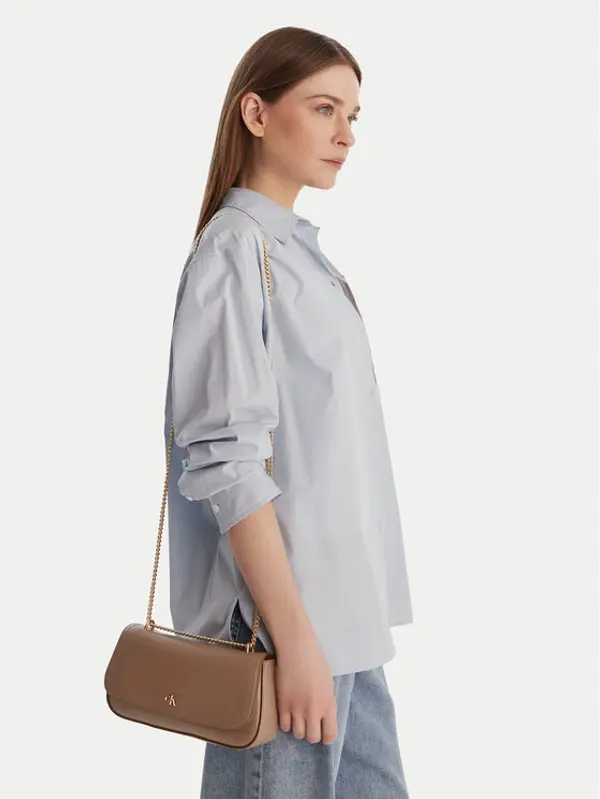 Calvin Klein Calvin Klein Torbica Ck Convertible Chain Small Bag LV04F3172G Bež