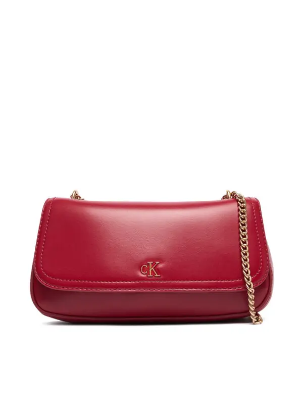 Calvin Klein Calvin Klein Torbica Ck Convertible Chain Small Bag LV04F3172G Tamnocrvena