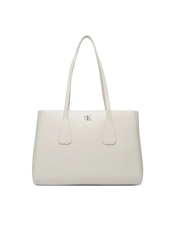 Calvin Klein Calvin Klein Torbica Ck Medium Work Tote LV04F3442G Svijetlo bež