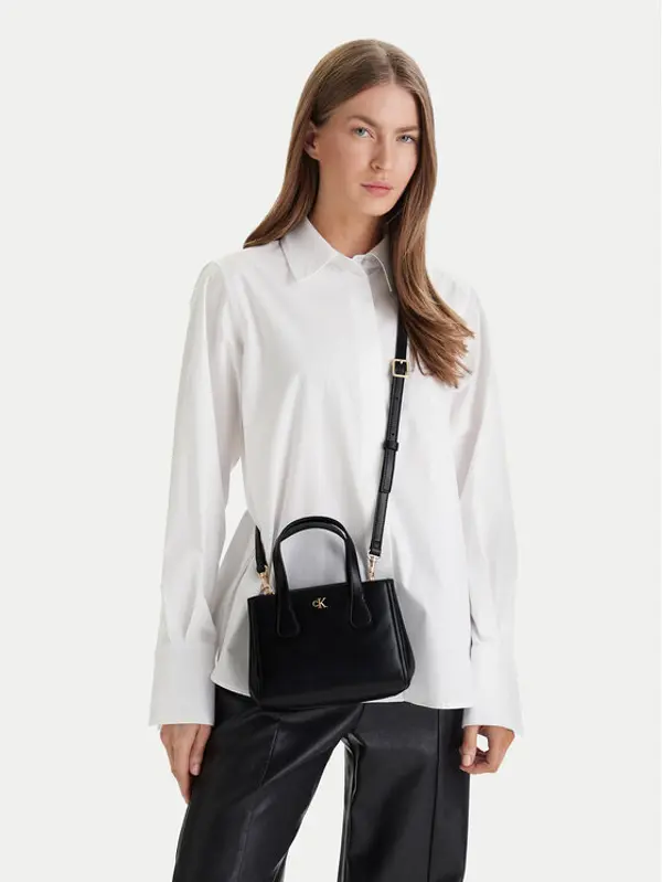 Calvin Klein Calvin Klein Torbica Ck Mini Tote Crossbody LV04F3520G Crna