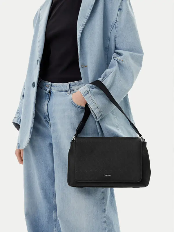 Calvin Klein Calvin Klein Torbica Ck Must Satchel_Mono K60K613181 Crna
