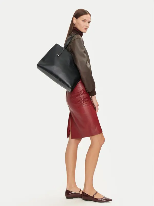 Calvin Klein Calvin Klein Torbica Ck Plaque Medium Shopper K60K612782 Crna
