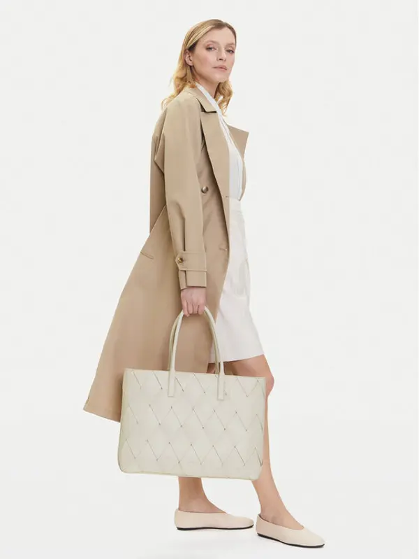 Calvin Klein Calvin Klein Torbica Ck Woven Medium Shopper K60K612994 Bijela