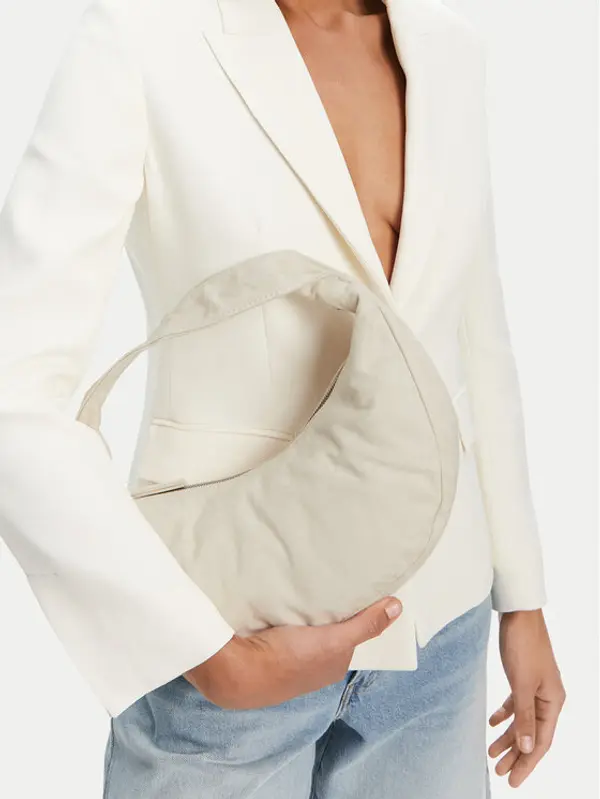 Calvin Klein Calvin Klein Torbica Ckj Monogram Pinched Medium Shou LV04F3206G Écru