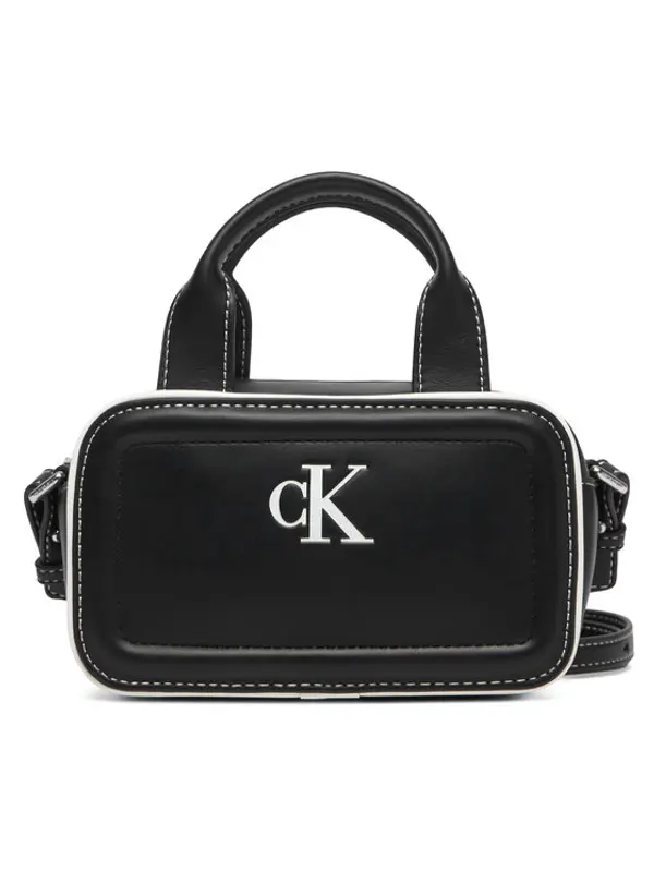 Calvin Klein Calvin Klein Torbica Contrast Ck Mini Bauletto Bag LV04F1257G Crna