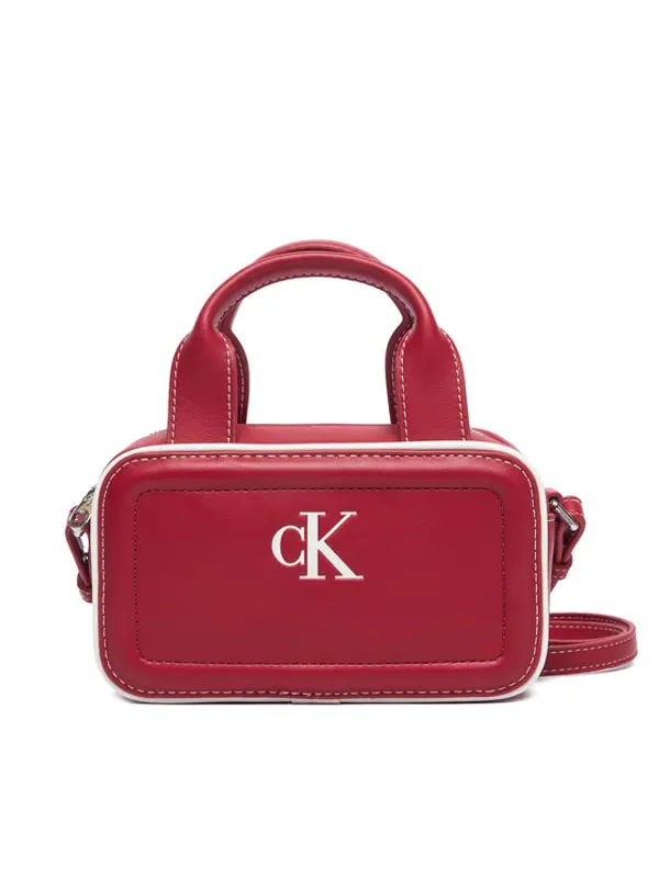 Calvin Klein Calvin Klein Torbica Contrast Ck Mini Bauletto Bag LV04F1257G Tamnocrvena
