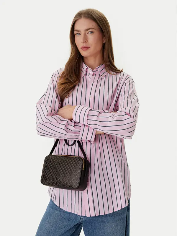 Calvin Klein Calvin Klein Torbica Emblem Aop Elongated Camera Bag LV04F3268G Crna
