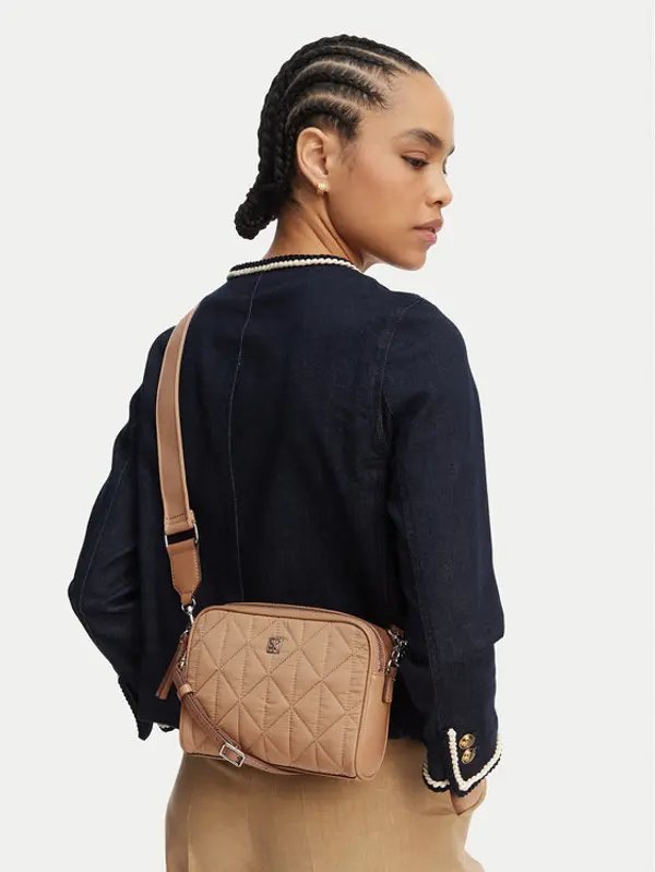 Calvin Klein Calvin Klein Torbica Emblem Aop Jacquard Bucket LV04F3648G Bež