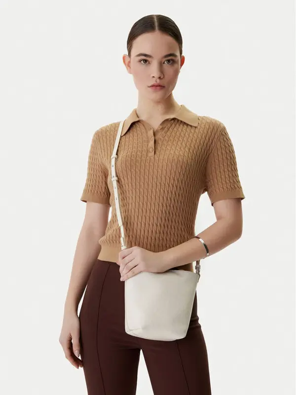 Calvin Klein Calvin Klein Torbica Emblem Aop Sm Bucket Crossbody LV04F3506G Bijela