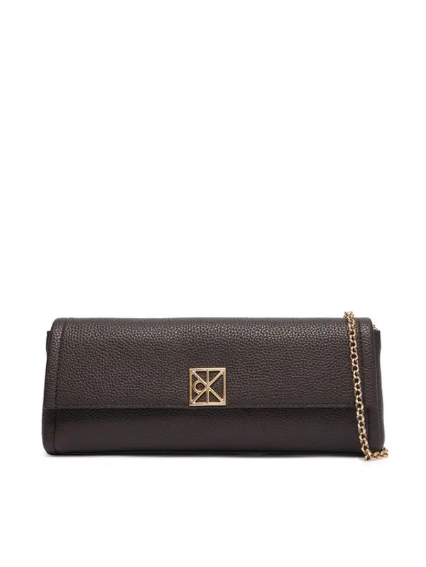 Calvin Klein Calvin Klein Torbica Emblem Hw Pebble Clutch LV04F3740G Smeđa