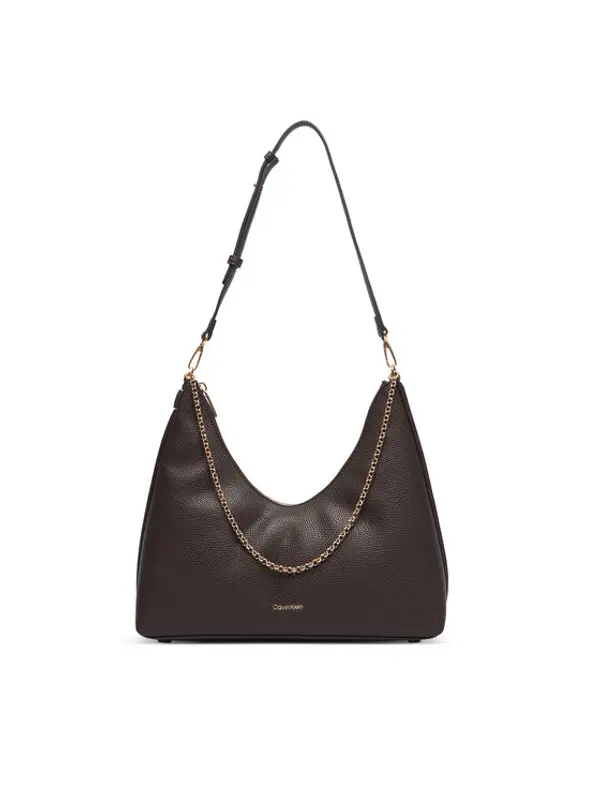 Calvin Klein Calvin Klein Torbica Emblem Hw Pebble Shoulder Bag LV04F3495G Bež