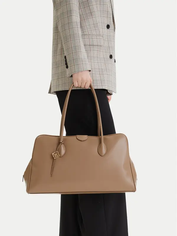 Calvin Klein Calvin Klein Torbica Emblem Trio Large Work Bag LV04F3368G Bež