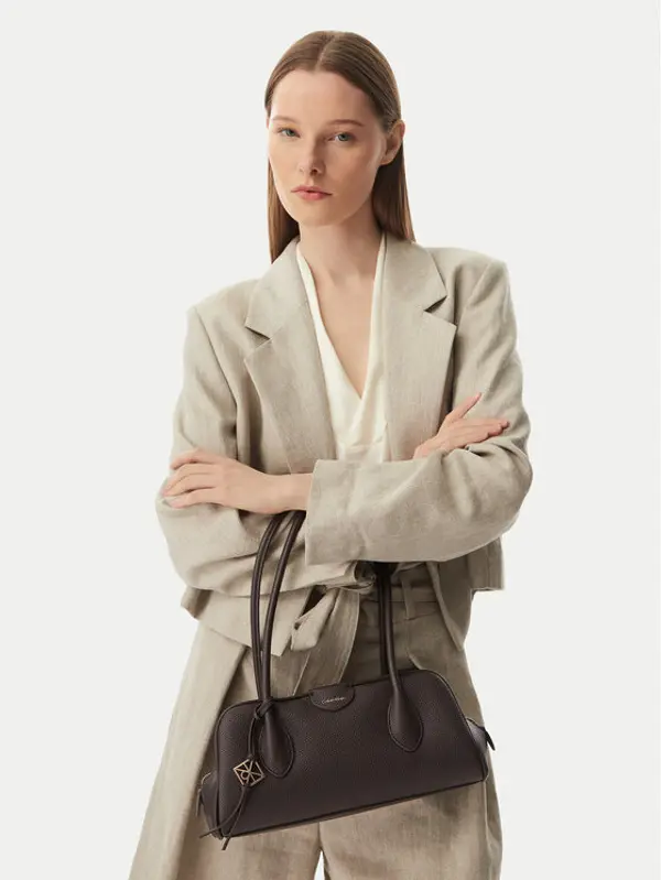 Calvin Klein Calvin Klein Torbica Emblem Trio Pebble LV04F3743G Smeđa
