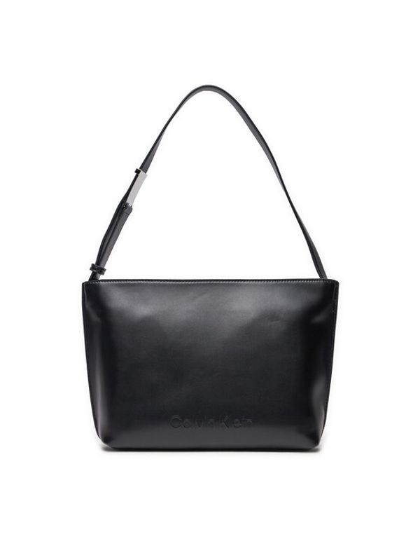 Calvin Klein Calvin Klein Torbica Embossed Logo Medium K60K612570 Crna