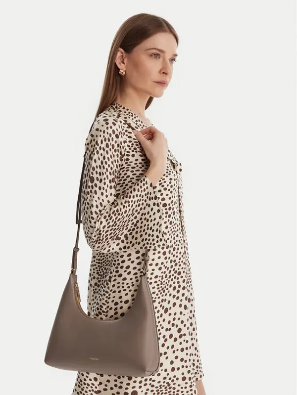 Calvin Klein Calvin Klein Torbica Foil Logo Conv Shoulder Bag LV04F3272G Bež