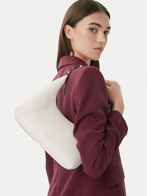 Calvin Klein Calvin Klein Torbica Foil Logo Conv Shou?Lder Bag LV04F3272G Bijela
