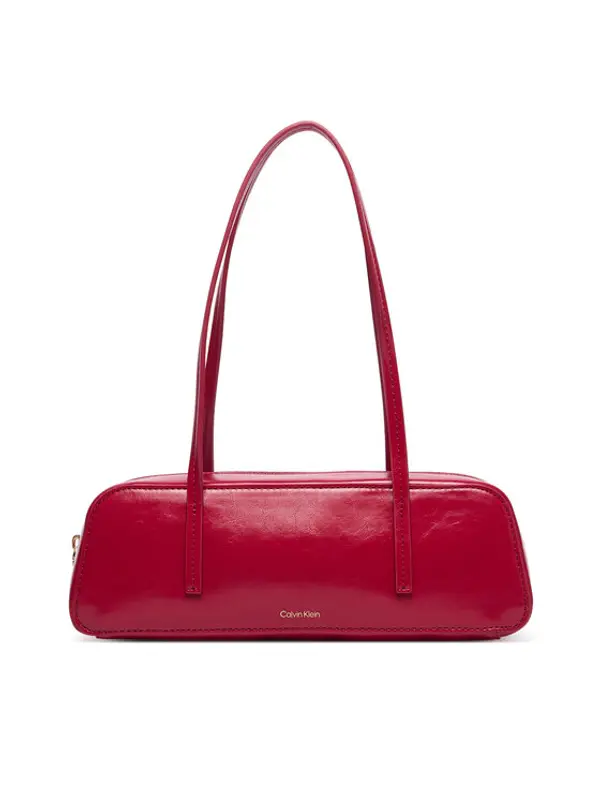 Calvin Klein Calvin Klein Torbica Foil Logo Glossy Bauletto LV04F3638G Crvena