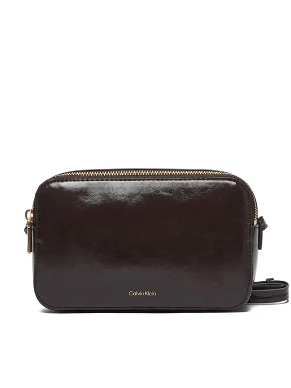 Calvin Klein Calvin Klein Torbica Foil Logo Glossy Camera Bag LV04F3539G Smeđa