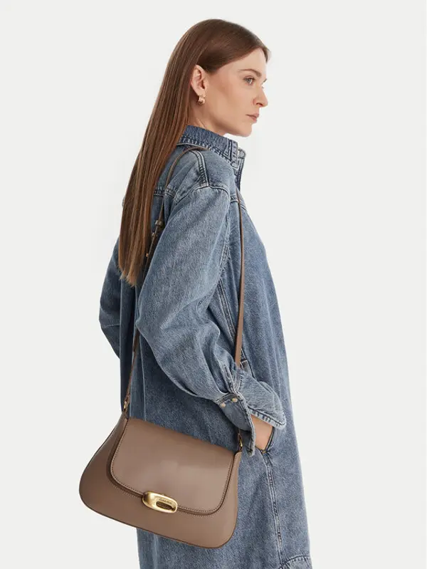 Calvin Klein Calvin Klein Torbica Hardware Flap Meidum Crossbody LV04F3401G Bež