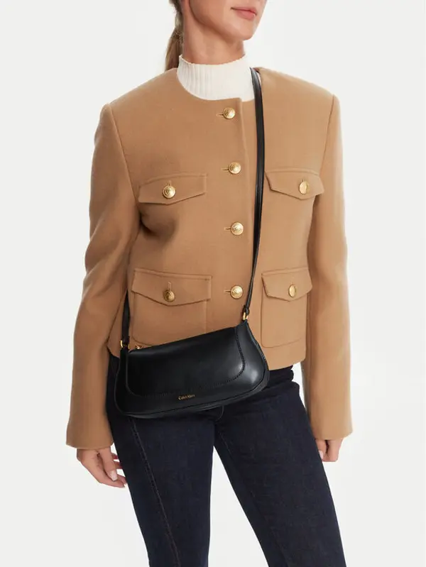 Calvin Klein Calvin Klein Torbica Hardware Zip Crossbody LV04F1046G Crna