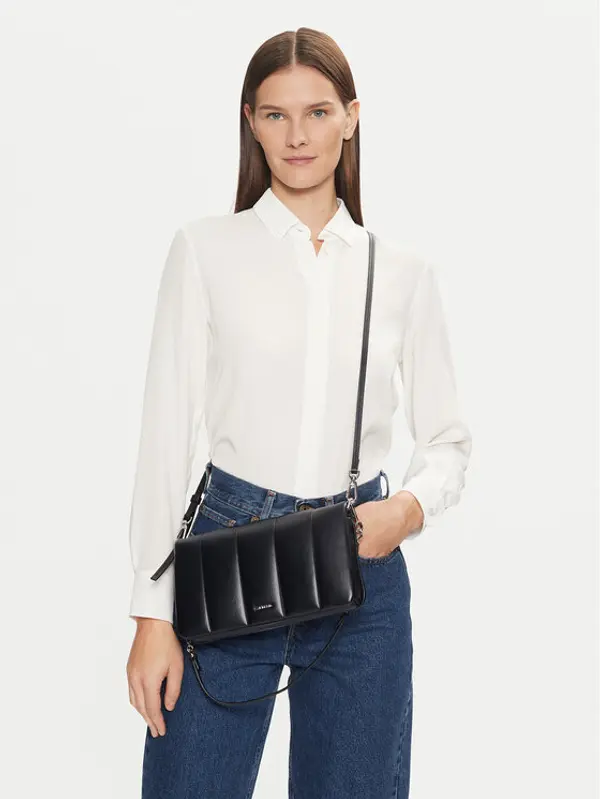 Calvin Klein Calvin Klein Torbica Line Quilt Shoulder Bag K60K612787 Crna