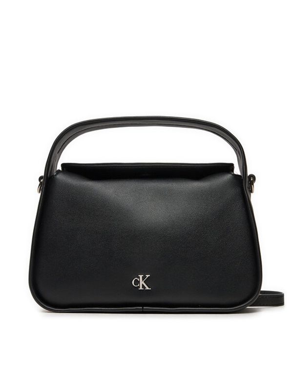 Calvin Klein Calvin Klein Torbica Metal Mono Mini Block20 W/Flap K60K612246 Crna