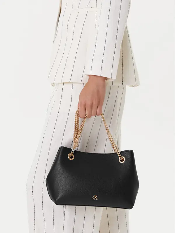 Calvin Klein Calvin Klein Torbica Minimal Monogram Shoulder Bag Wi LV04F3205G Crna