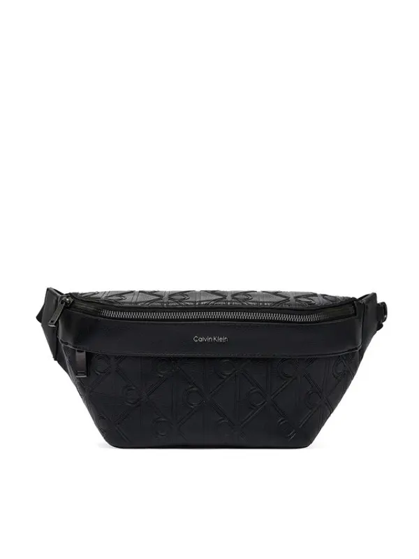 Calvin Klein Calvin Klein Torbica oko struka﻿ Emblem Aop Deboss Waistbag LV04D3564G Crna