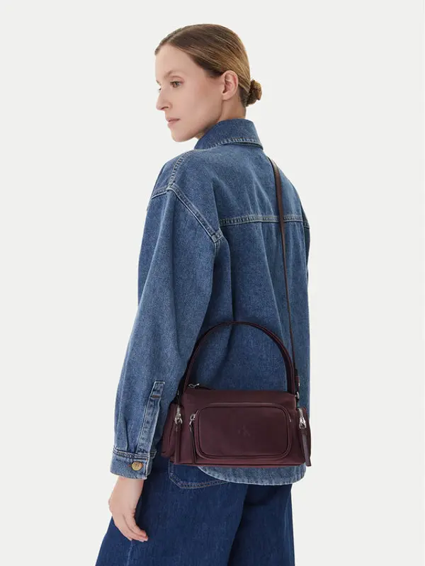 Calvin Klein Calvin Klein Torbica Pocket Nylon Bag W/ Strap LV04F3132G Tamnocrvena